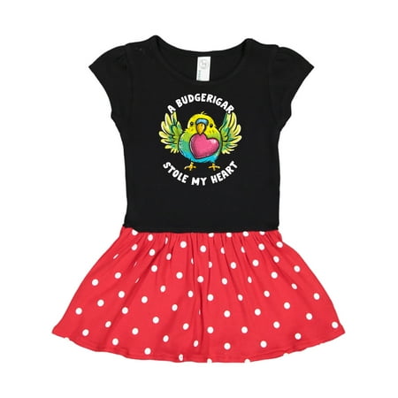 

Inktastic Budgie Bird Budgerigar Gift Toddler Girl Dress