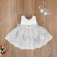 thumbnail image 3 of Princesse Fleur Fille Robe d'Été Tutu Anniversaire Fête Robes Baptême Dentelle Mariage Enfants Robe Formelle Robe 18-24 Mois, 3 of 6