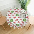 thumbnail image 2 of Nappe Ronde Melon D\'eau 60 Pouces Imperméable Décorative, Idéale pour la Table de Cuisine et de Salle à Manger, les Fêtes, le Camping, Usage Intérieur et Extérieur, 2 of 6