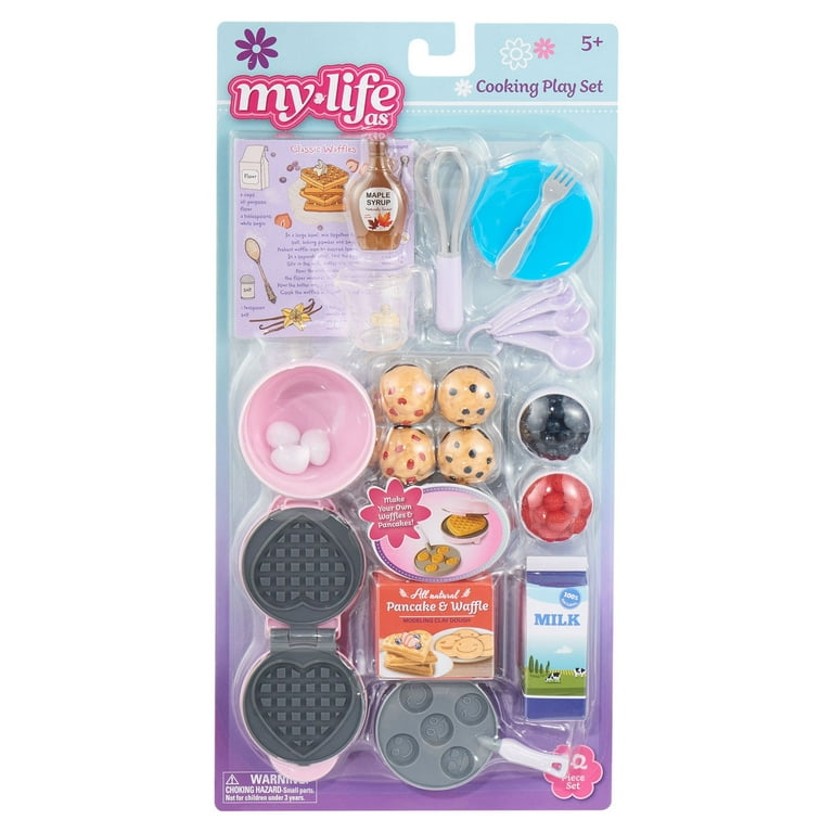 Doll House Waffle Maker Model Kitchen Household Accessories Girl Party  Favor Set
