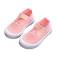 thumbnail image 5 of Shoes for Kids, School Shoes for Boys, Girl School Shoes, Kids Casual Sneakers Lightweight Elastic Strap Low Top Walking Shoes for Toddlers Boys Girls Aged 1-7.5 Outdoor Play, Pink US-6C/EU-22, 5 of 5