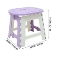 thumbnail image 5 of FUTUREORYY Lot de 1 Tabouret Pliable Violet Rectangulaire pour Randonnée Pêche Voyage, 5 of 5