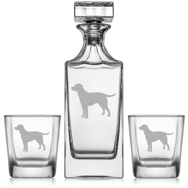 Labrador Retriever Whiskey Bourbon Decanter Bottle