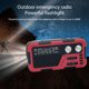 thumbnail image 5 of USB AM/FM Radios Manivela SOS Emergencia Wind-up Radio LED Linternas (Rojo), 5 of 6