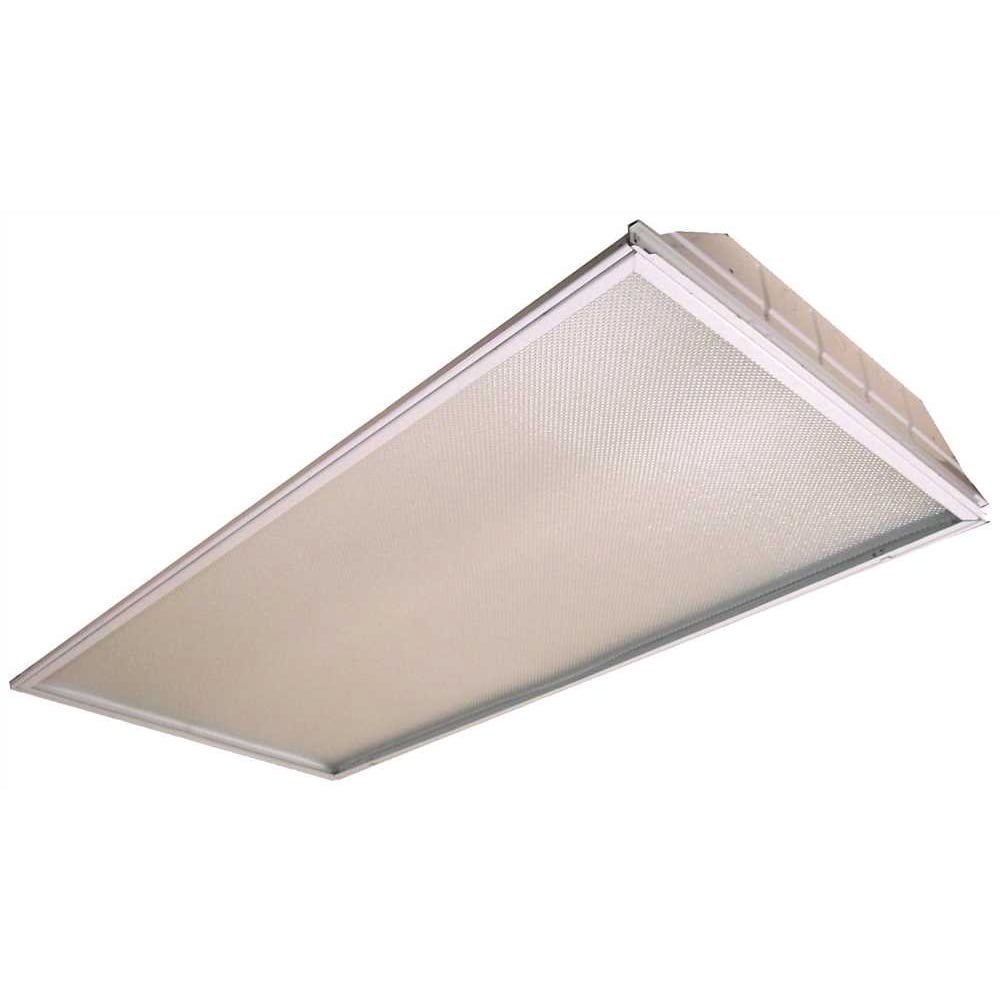 SIMKAR FLUORESCENT LENSED TROFFER, 2X4 FT., ELECTRONIC BALLAST, USES (3) 32WATT T8 LAMPS