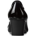 thumbnail image 4 of Vestido Anne Klein Sport Guardian de cuero negro para mujer, 4 of 4