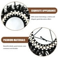 thumbnail image 3 of OUNONA Elegant Black Macrame Wall Hanging Mirror for Home Decor with HighDefinition Reflection and Creative Design, Synthesis Material, 3 of 6
