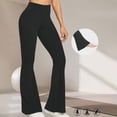thumbnail image 2 of KICILVS Flare Leggings For Women High Waist Yoga Pants with Pockets Soft Stretch Pants for Workout and Daily Wear Black, 2 of 8
