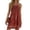 Red, variant on QIUOMBBP Boho Mini Dresses for Women Spaghetti Strap Sleeveless A Line Sundress Loose Casual Summer Beach Vacation Dress White M