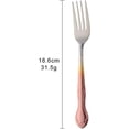 thumbnail image 3 of Stainless Steel Kitchen Dinner Forks 12-Piece Dinner Fork Set 7.3-inch Stainless Steel Forks Classic Flatware Silverware Sets Cutlery Utensils Dinnerware with Flower Edge -Gradient Rose Gold, 3 of 7