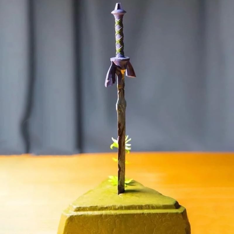New Master Sword, Breath of The Wild Figure Statue 26cm/10.2inch PVC Character Action Figure Statue Collectible Model Decoration for Anime Fans
