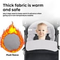 thumbnail image 6 of HioHa Universal Baby Stroller Footmuff, Winter Warm Pram Sack with 5-Point Harness Opening, Windproof & Water-Resistant, Machine Washable Cosy Liner for Newborn to Toddler, Fits Most Strollers, 6 of 8