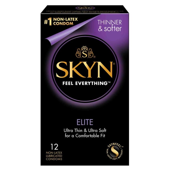 SKYN Elite Non-Latex Condoms, 12 Count - 2 Pack