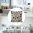 thumbnail image 3 of Black notes Linen toss pillowcase decoration pillowcase gifting preferred 24x24 inch cushion cover 4 sets sofa pillowcase sofa bedroom living room car, 3 of 8