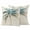 Beige, Tan, Cream, variant on 2 Pack Outdoor Waterproof Throw Pillow Covers,Watercolor Palm Tree Beach Theme Decorative Square Pillow Case Patio Pillowcases for Chair Couch Sofa 20x20in