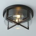 thumbnail image 4 of Aiwen Vintage Home Decorative 2 Lights Glass Shade Flush Mount Ceiling Lamp, 4 of 7