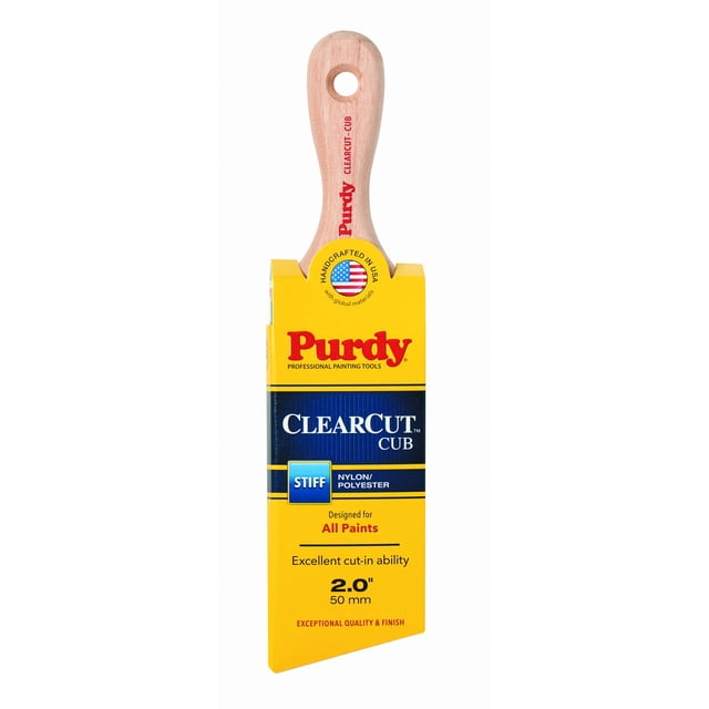 Pincel Purdy 144153120, transparente, con cerdas rígidas en forma de cubo, 5 cm