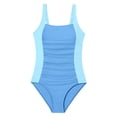 thumbnail image 6 of mgoYE Girl Swimsuit Size 14-16 Bikini Little Girls One Piece Swimsuits Summer Beach Swimwear Bathing Suit for Beach(Sky Blue,9-10 Years), 6 of 6