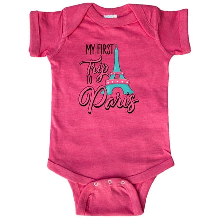 

Inktastic My First Trip to Paris Gift Baby Boy or Baby Girl Bodysuit