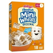 Kellogg's Frosted Mini-Wheats Original Cold Breakfast Cereal, 18 oz Box