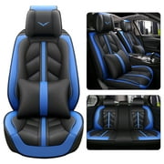 Autopdr 2013 Honda Civic Seat Covers for Women and Men Full Set Covers Leather, Black