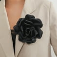 thumbnail image 6 of Elegant Lapel Pin 15cm Fabric Rose Flower Brooch for Women Dinner Party Jewelry, 6 of 21