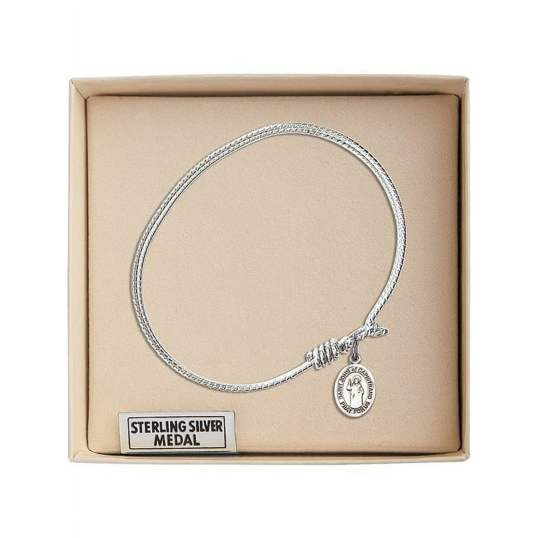 Sterling Silver Hook Bracelet-St John Collection