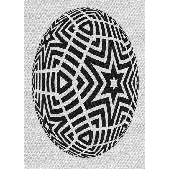 Ahgly Company Machine Washable Indoor Rectangle Transitional Light Black Area Rugs, 5' x 8'