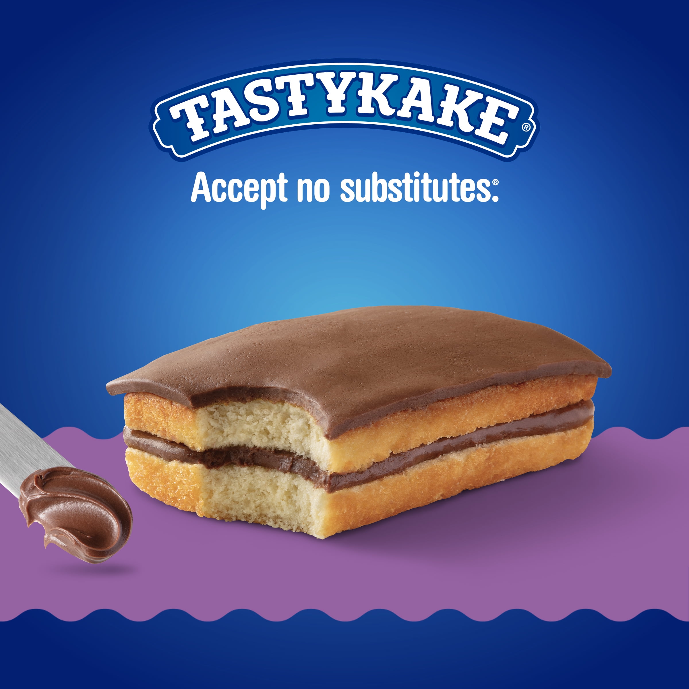 Tastykake Chocolate Juniors, Individually Wrapped Snack Cake, 3 oz, Shelf-Stable
