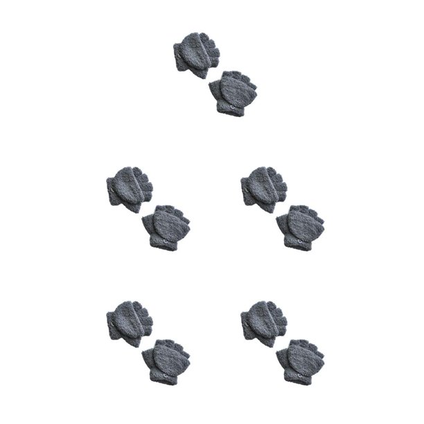 Qarigey 1 par de manoplas para niños, cómodo accesorio de ropa de Color sólido, manopla térmica gruesa para niños para invierno, gris oscuro Gris oscuro 5piezas Qarigey CBP220597