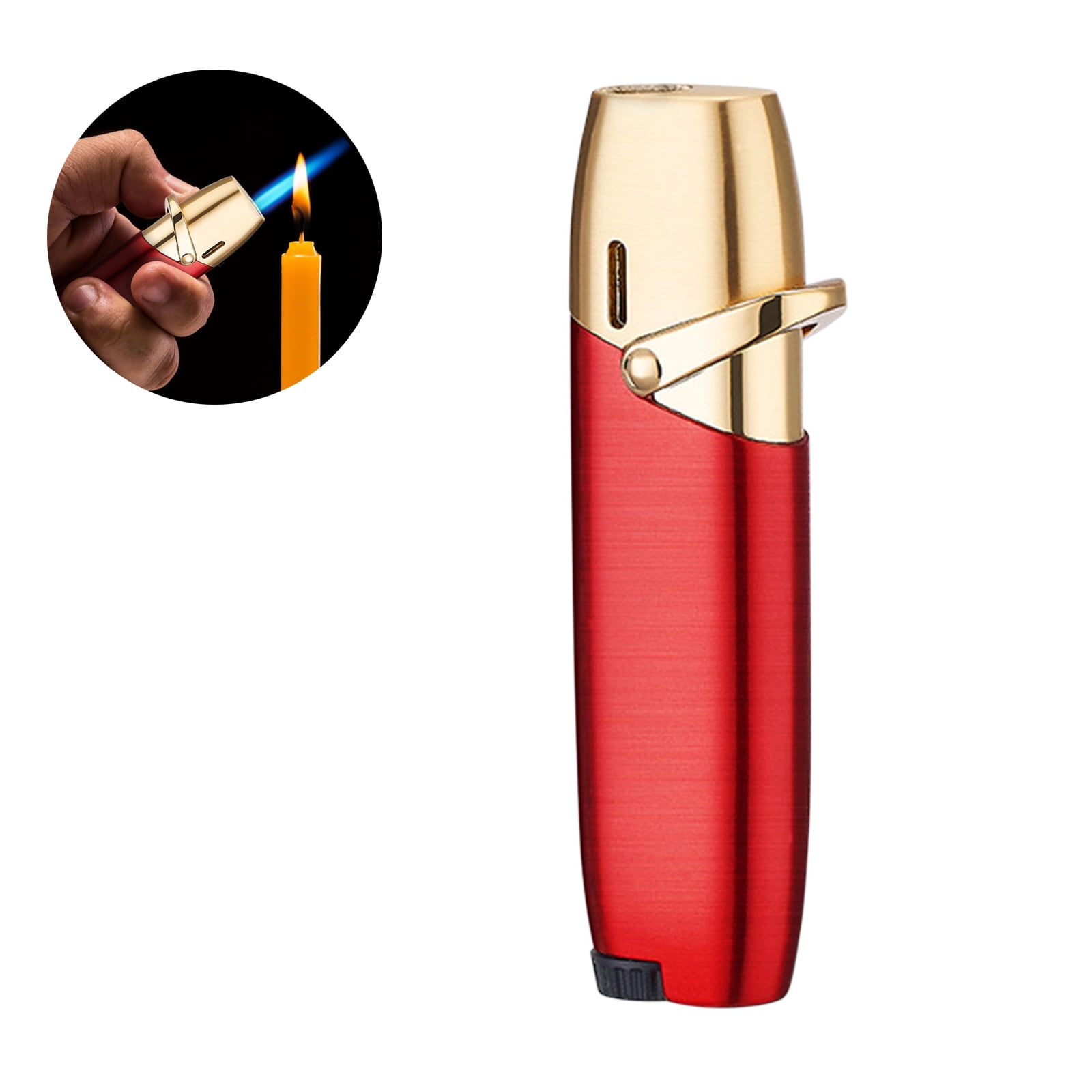 Butane Torch, Refillable Kitchen Cooking Blow Torch, Flame Lighter, Professional Adjustable