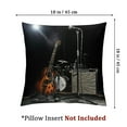 thumbnail image 4 of Awypu Guitar Microphone Short Plush Pillow Covers Set of 2 Throw Pillow Cover All Year Round Suitable 18x18in, 4 of 7