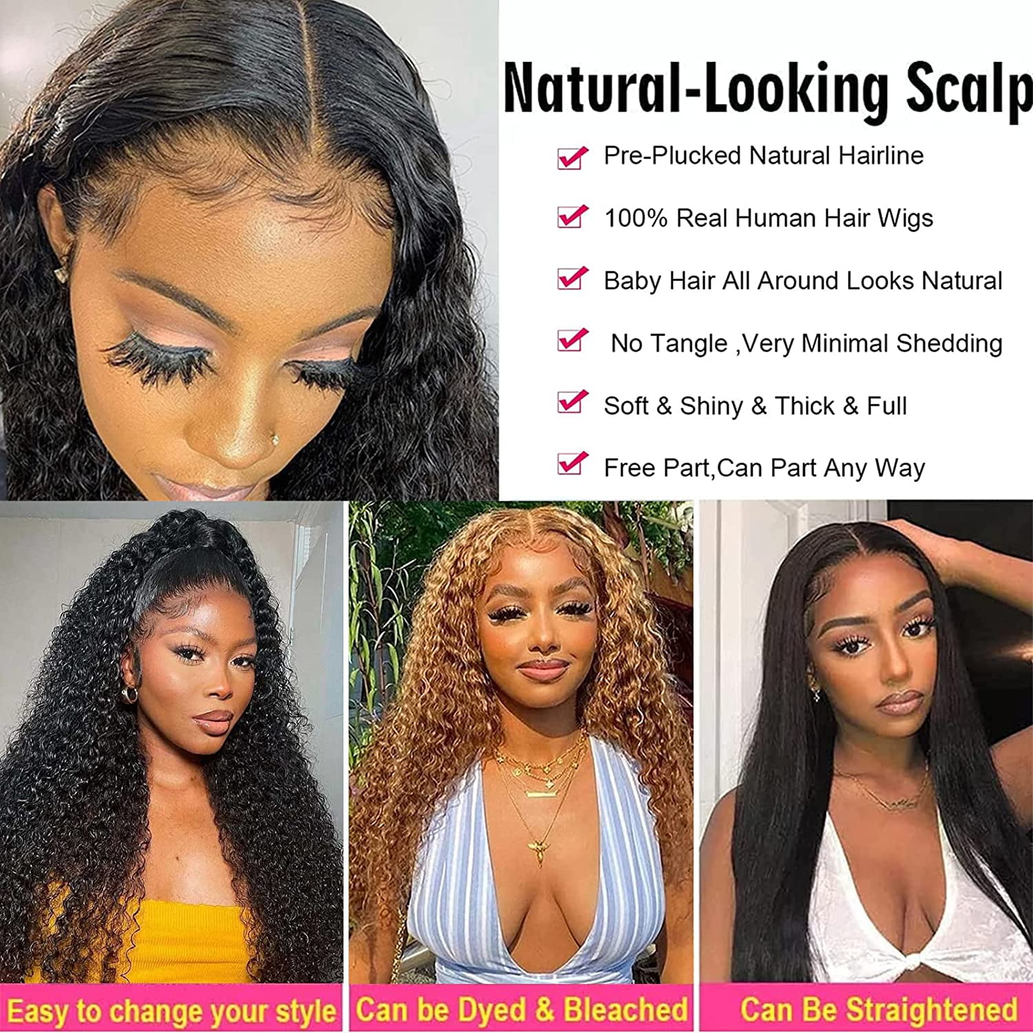  GUSYBG deep wave bob wig afro wigs for black women 13x6  frontal wig bob curly wig loose wave wig wigs for black women lace front  under 1 dollar items only 