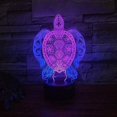 thumbnail image 3 of LINLIN 3D Night Light, 3D USB 3D Illusion Light Desk Lamp Touch Night Light with 7 Color Optical Illusion Desk Lights for Musical Instrument Shop Home Party Supply Decoration, 3 of 6