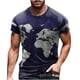 thumbnail image 1 of Camiseta de diario unisex para hombre, estampado gráfico en 3D, estampado cruzado, manga corta, blusa informal Pompotops oipoqjl31175, 1 of 3