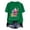 Green 3, variant on Fancifize Women's Christmas Graphic T Shirts Crewneck Short Sleeve Xmas Print Tee Cute Trendy Holiday Tops,Green