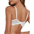thumbnail image 3 of Deyllo Women's Lace Push Up Padded Plunge Add Cups Underwire Lift Up Bra, White 36C, 3 of 8