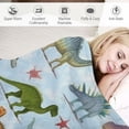 thumbnail image 3 of ARISTURING  Dinosaur Alphabet Blanket Lightweight Flannel Throw Blanket Gifts for Girls in All Season -Gifts for Dinosaur Lovers-Blanket for Bed/Couch/Sofa for Kids/Children, 3 of 6