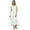 White, variant on Bimba Women's Sleeveless Chic Lace Dress Long Cotton Casual Maxi