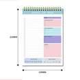 thumbnail image 3 of Under $1 Xuniizn Todo List Notepad Daily - Notebook Undated Task Management - 60-Sheet Agenda Notebooks For Work - Writing Pads With Section Dividers, 3 of 4