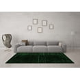 thumbnail image 3 of Ahgly Company Indoor Square Abstract Green Modern Area Rugs, 3' Square, 3 of 4