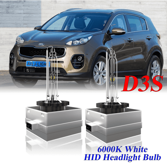 For Kia Sportage 2014-2019 HID Headlight High/Low Beam 6000K Crystal White Xenon Bulbs Set 2