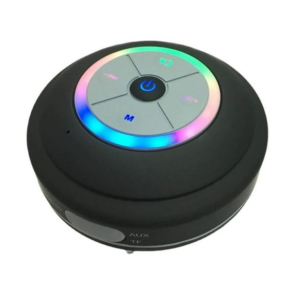 Q9 Creative Bathroom Suction Cup LED Flash Music Bluetooth Speaker