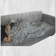 thumbnail image 6 of Sea Animal Soft Flannel Fleece Throw Blanket, Starfish Shells Crab Octopus Colorful Art Inspired by Aquatic Wildlife, Cozy Plush for Indoor and Outdoor Use, 60" x 80", Multicolor, by Ambesonne, 6 of 6