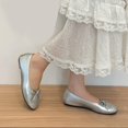 thumbnail image 6 of Women Tassel Bow Ballet Flats, Round Toe Slip‑On Soft Ballerina Shoes, Lightweight Flat Dress Shoes for Party Wedding Office, 6 of 9