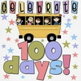 thumbnail image 3 of CafePress - Celebrate 100 Days Of School Kids Light T Shirt - Light T-Shirt Kids XS-XL, 3 of 4