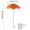Orange, variant on Large Garden Umbrella for Potted Plants with Stake, Outdoor Sun Shade & Rain Protection Cover for Flowers, Patio, Balcony, Durable Metal Frame & Cloth