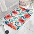 thumbnail image 3 of Pioneer Flower Floral Print Flannel Non Slip Door Rugs,Washable Door Mats Indoor,Decorative Door Mats,Dirt-Resistant and Absorbent Doormat for Entrance,Bedroom,Kitchen,Bathroom,31.5"x17", 3 of 4