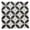 Black, variant on The Tile Life Eterna Lily 4" x 4" Navy Blue Matte & Shiny Glass Mosaic Tile Sample, 1 Piece