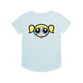 thumbnail image 2 of The Powerpuff Girls Bubbles Face Women's Graphic T-Shirt Rolled Sleeve Tee, 2 of 5